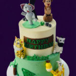 2 Story Animal Theme Cake