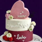 3 Tier Love Theme Cake (25 Portions)