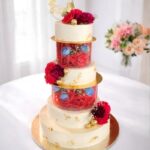 5 Tier Wedding Ring Theme Cake