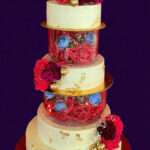 5 Tier Wedding Ring Theme Cake
