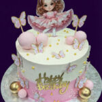 Butterfly Theme Cake (15 Portions)