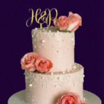 Double Tier Anniversary Theme Cake