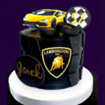 Lamborghini Car Theme Cake