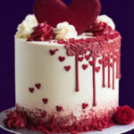 Love Heart Theme Cake (20 Portions)