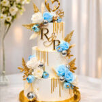3 Story Anniversary Theme Cake