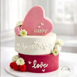 3 Tier Love Theme Cake (25 Portions)