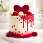 Love Heart Theme Cake (20 Portions)