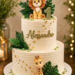 2 Tier Animal Cake (40 Portions)