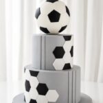 2 Tier Football Cake (25 Portions)