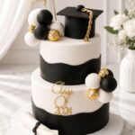 2 Tier Graduation  Cake (20 Portions)
