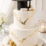 2 Tier Graduation  Cake (40 Portions)