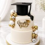2 Tier Graduation  Cake (40 Portions)