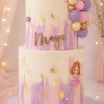 2 Tier Purple Cake (20 Portions)