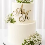 2 Tier Wedding Cake (25 Portions)
