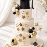 3 Tier Graduation Cake (50 Portions)