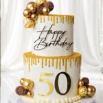 50 Year 2 Tier Cake (25 Portions)