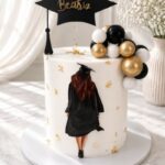 Girl Graduation Cake (15 Portions)