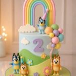 Rainbow Garden Theme Cake (20 Portions)