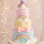 Rainbow Unicorn Theme 3 Taira Cake (40 Portions)
